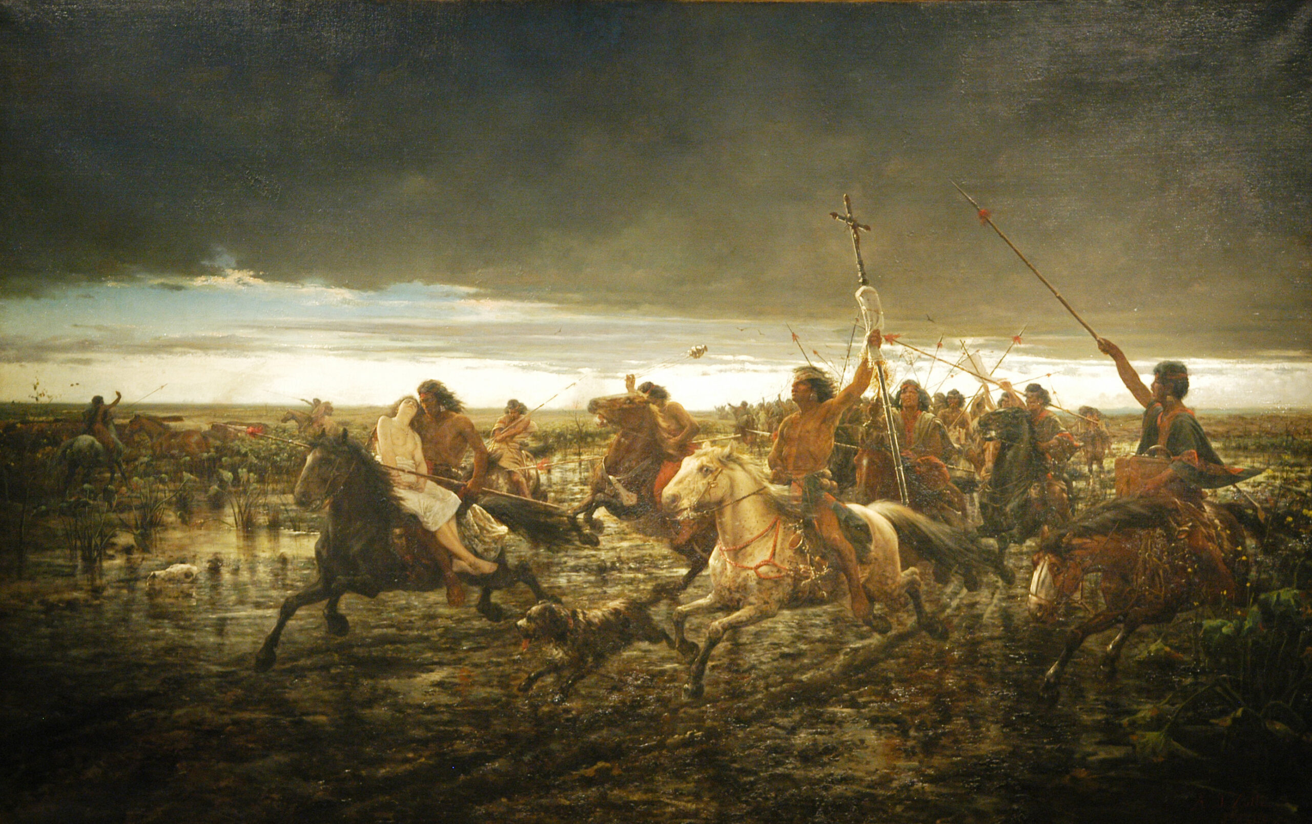 “La vuelta del malón” (1892). Ángel Della Valle. MNBA.