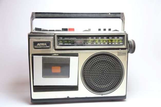 Radiograbador marca Aiwa, muy utilizado en los años ´90. Colección MuHLI.