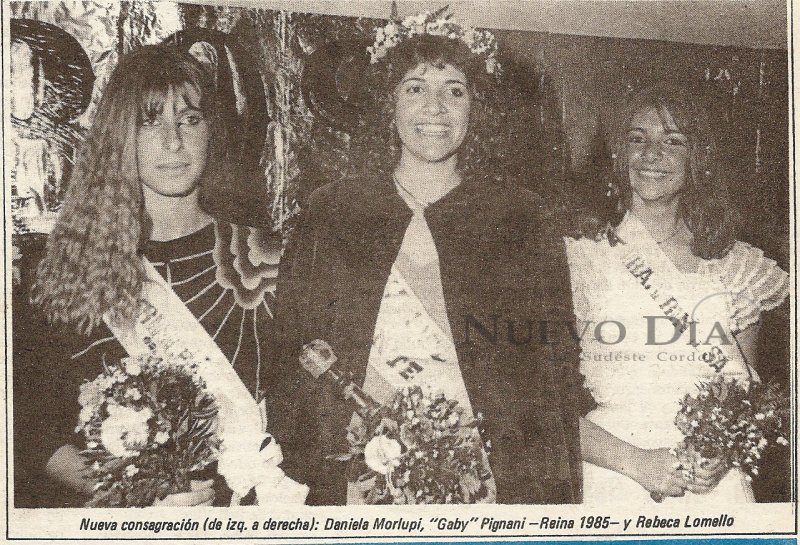 Reinas del estudiante 1985. Colección Nuevo Día.