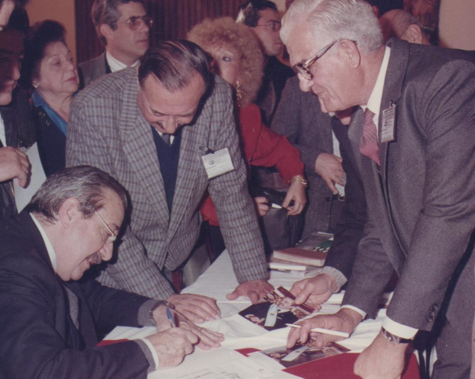 Dante Costa junto a Raúl Alfonsín.